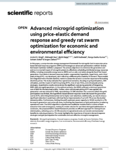 Advanced Microgrid Optimization Using Price-Elastic Demand Response and Greedy Rat Swarm Optimization for Economic and Environmental Efficiency